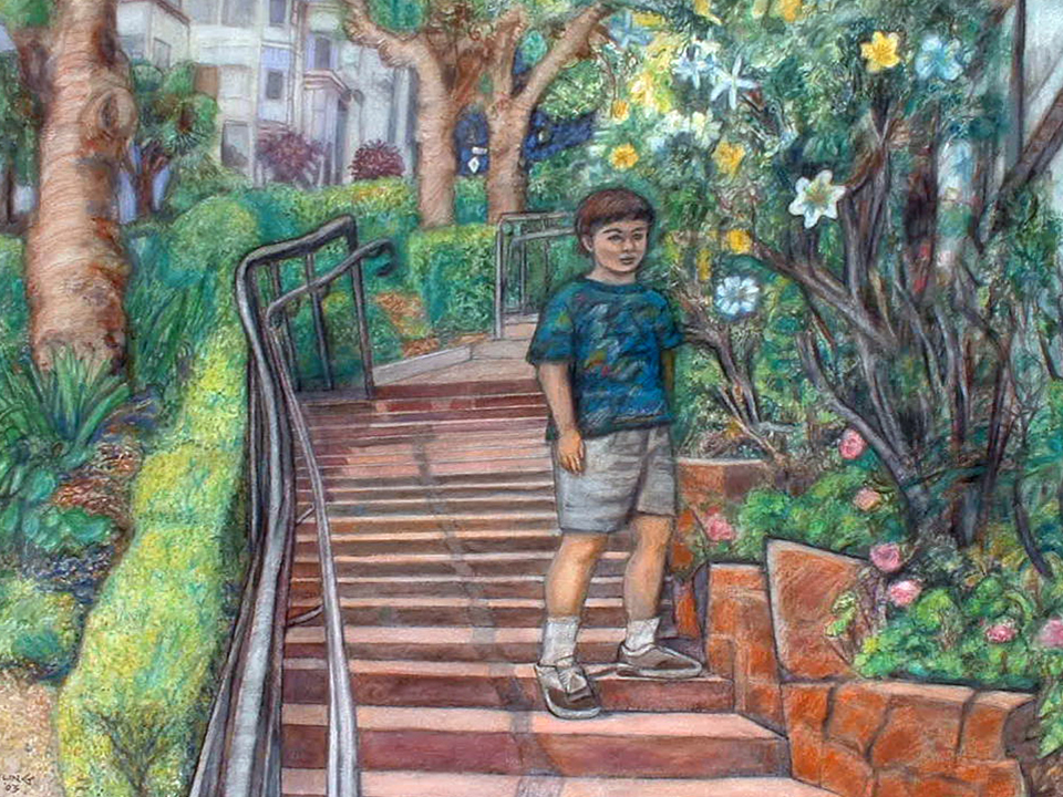 Child on Steps